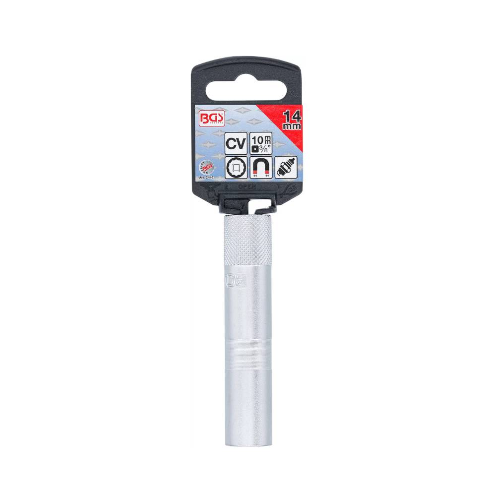 BGS 3/8" Bougiedop 14 mm, 12-kant magnetisch-2