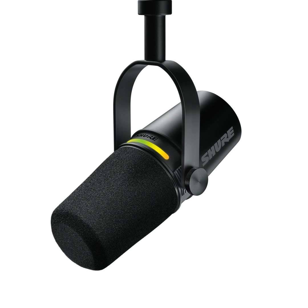 SUH Shure MV7+-K-BNDL - lessenaar/zangmicrofoon met XLR/USB-C aansluiting, zwart + bureaustatief GATOR-0