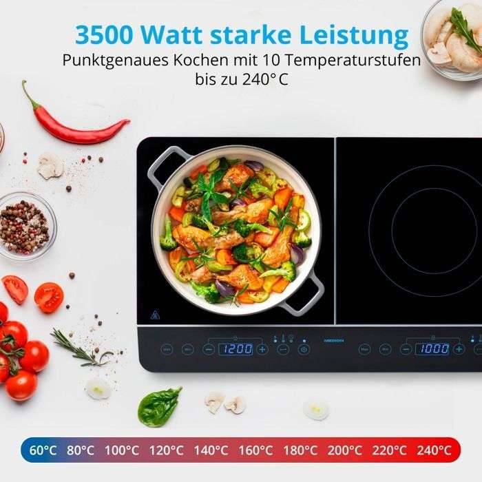 Vrijstaande inductiekookplaat - MEDION - MD 15324 - 2 branders - L 60,3 x D 35,5 cm-2