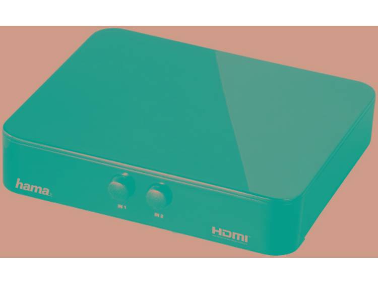 Hama G210 2 poorten HDMI-switch Zwart