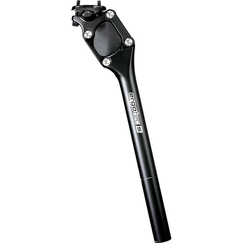 Zadelpen parallellogram geveerd Ergotec PM-705N ø27,2 mm x 350 mm - zwart-0