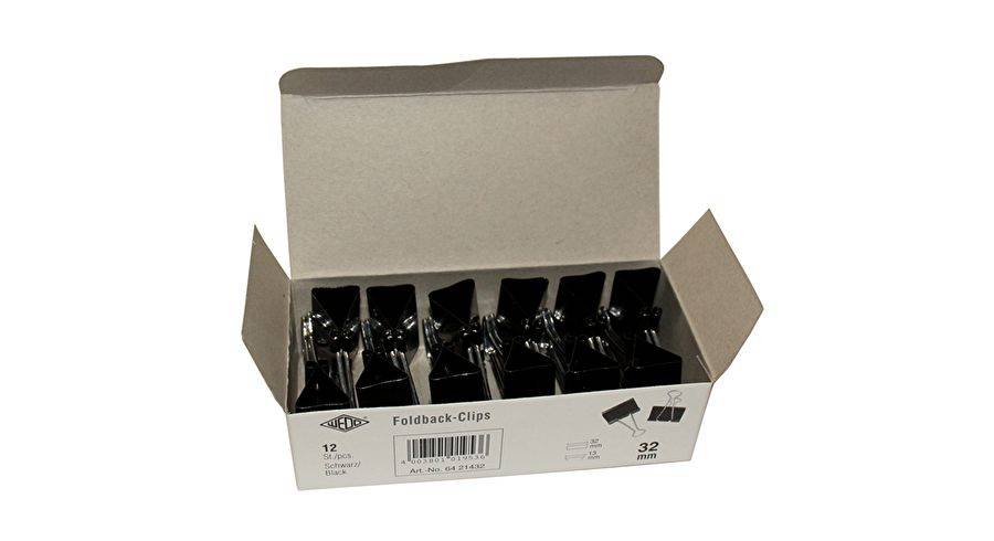 Wedo 64 21432 papierklem Metaal, Nikkel 12 stuk(s)-1