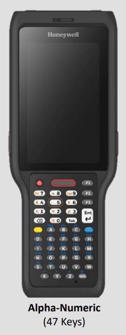 Honeywell CK62, 2D, 10.5 cm (4''), alfa, RTC, hot-swap, USB-C, BT, Wi-Fi, Android, kabel (USB), GMS-0