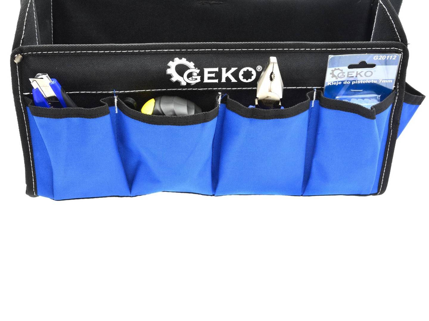 GEKO Open gereedschapstas met metalen handvat-1