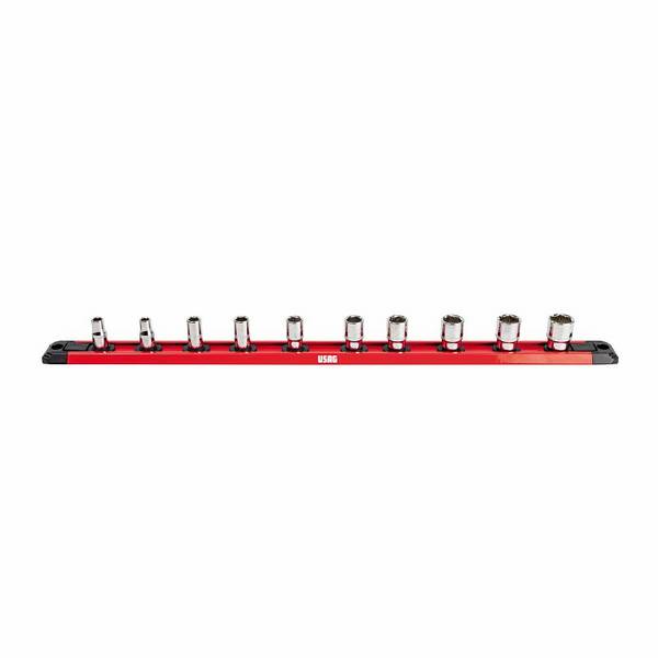USAG 14/" Speciale zeshoekige X-Grip doppen op rail - 235 1/4 X/SE10