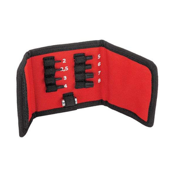 USAG 1/4" SET MET GRIP BITS VOOR BESCHADIGDE ZESKANTSCHROEVEN (9-DELIG)