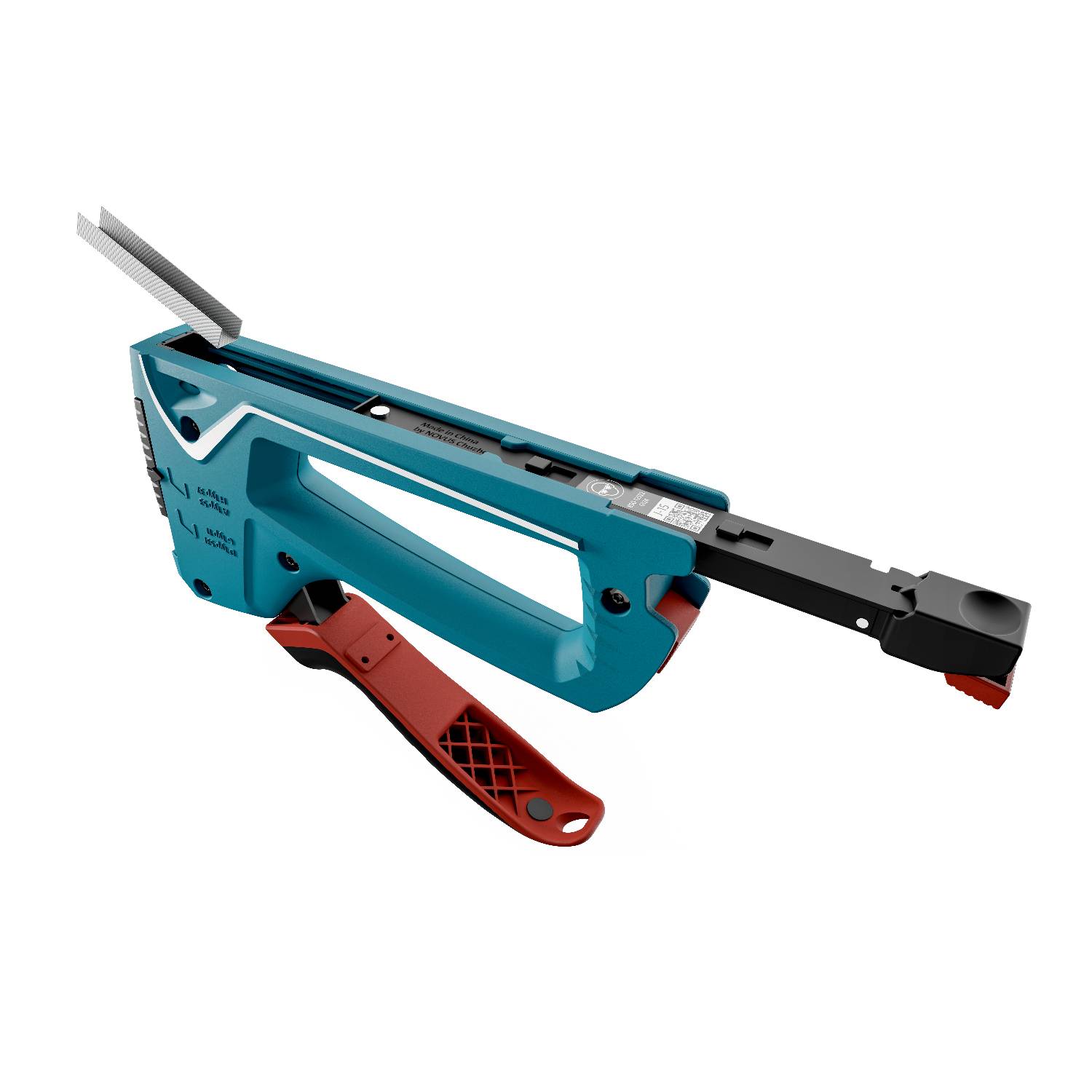 novus J-15 Handtacker - Turquoise/Wit (030-0473)-1