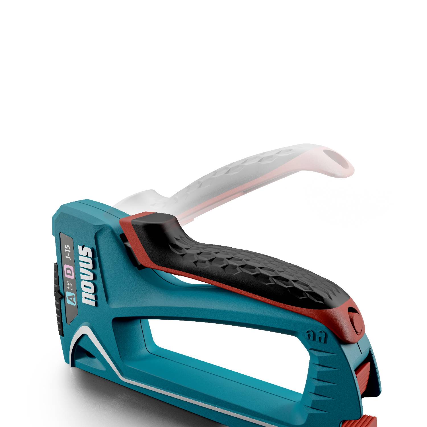 novus J-15 Handtacker - Turquoise/Wit (030-0473)-3