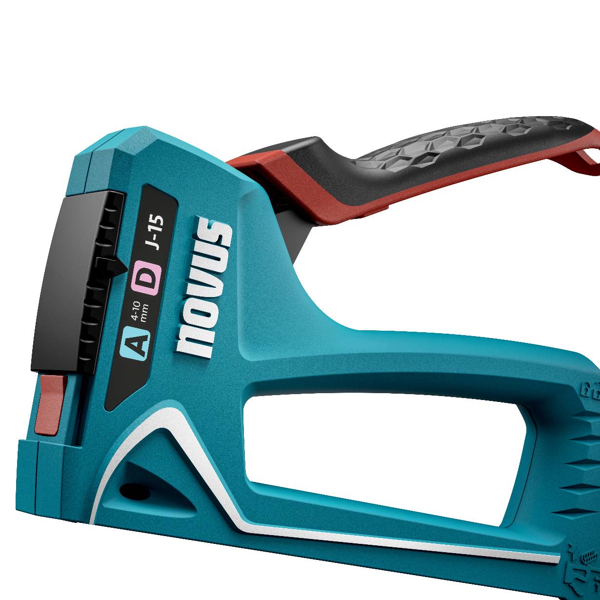 novus J-15 Handtacker - Turquoise/Wit (030-0473)-4