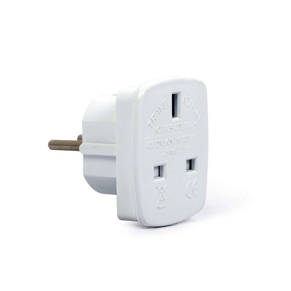 Gembird A-AC-UKEU-001 netstekker adapter Type G (VK) Type F Wit-0