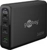Goobay thuislader met 3x USB-C PD en 1x USB-A QC | GaN | 240W | zwart