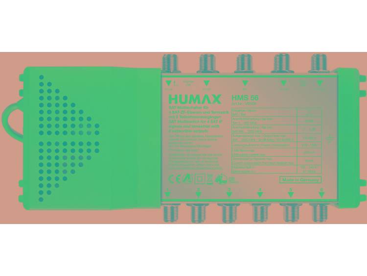 Humax HMS 56 Satelliet multiswitch Ingangen (satelliet): 5 (4 satelliet-1 terrestrisch) Aantal gebru