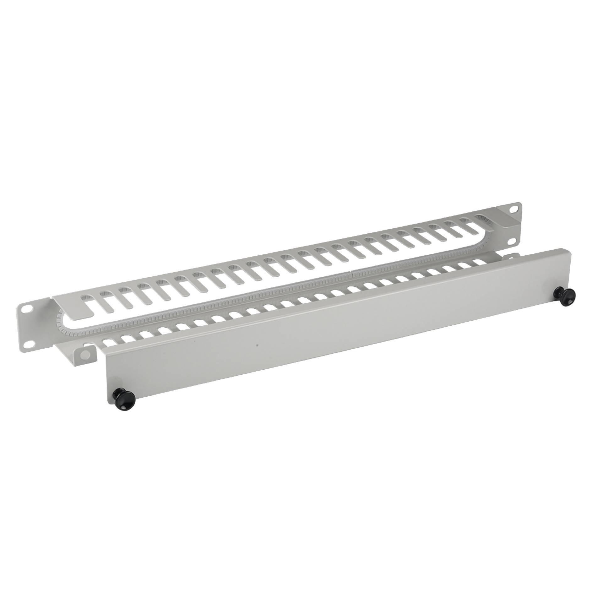 EFB 19" 1U kabelbeheerpaneel met deksel, RAL7035-1