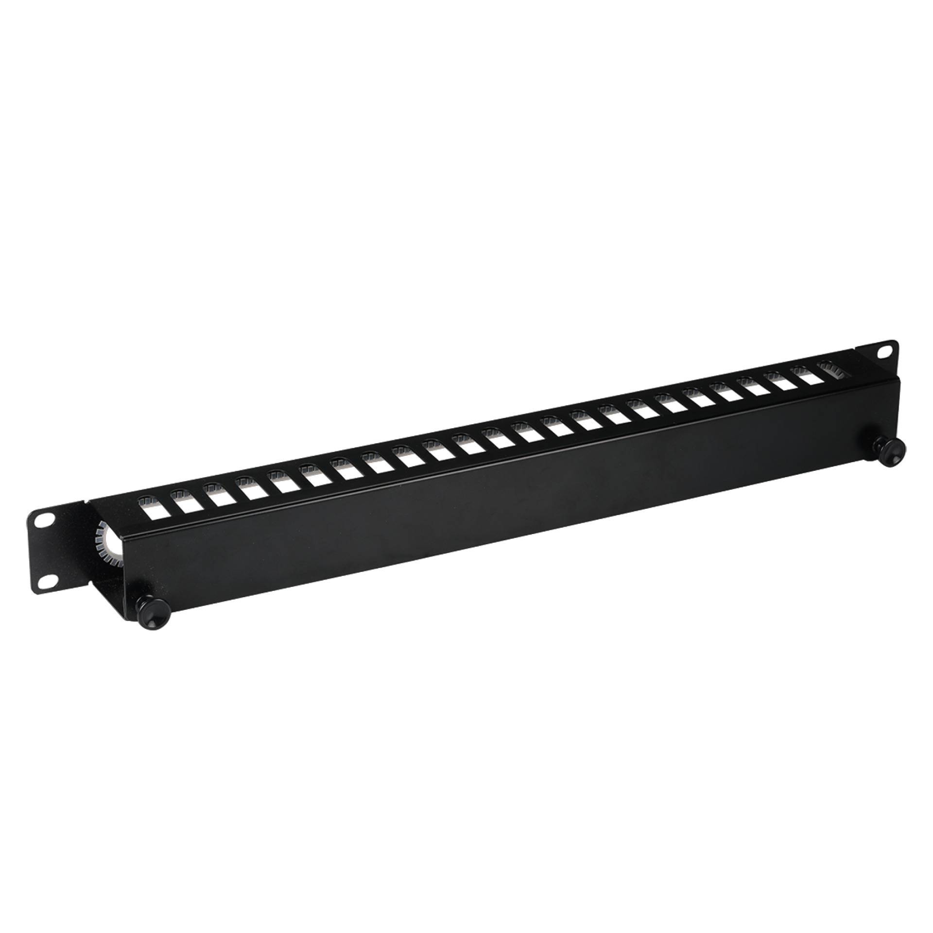 EFB 19" 1U kabelbeheerpaneel met deksel, RAL7035-3