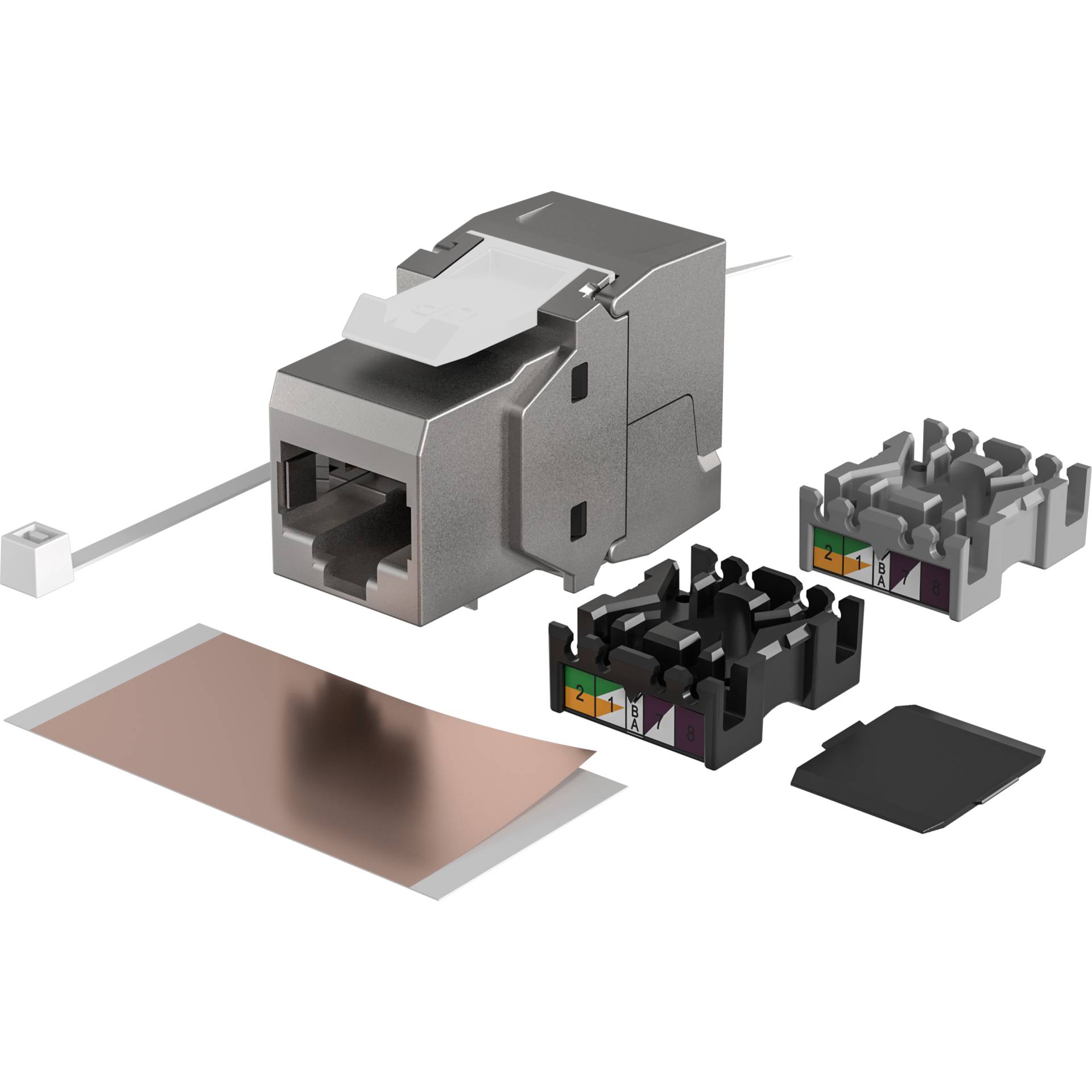 EFB Elektronik E-20072 RJ45-inbouwmodule Keystone CAT 6 1 stuk(s)-2