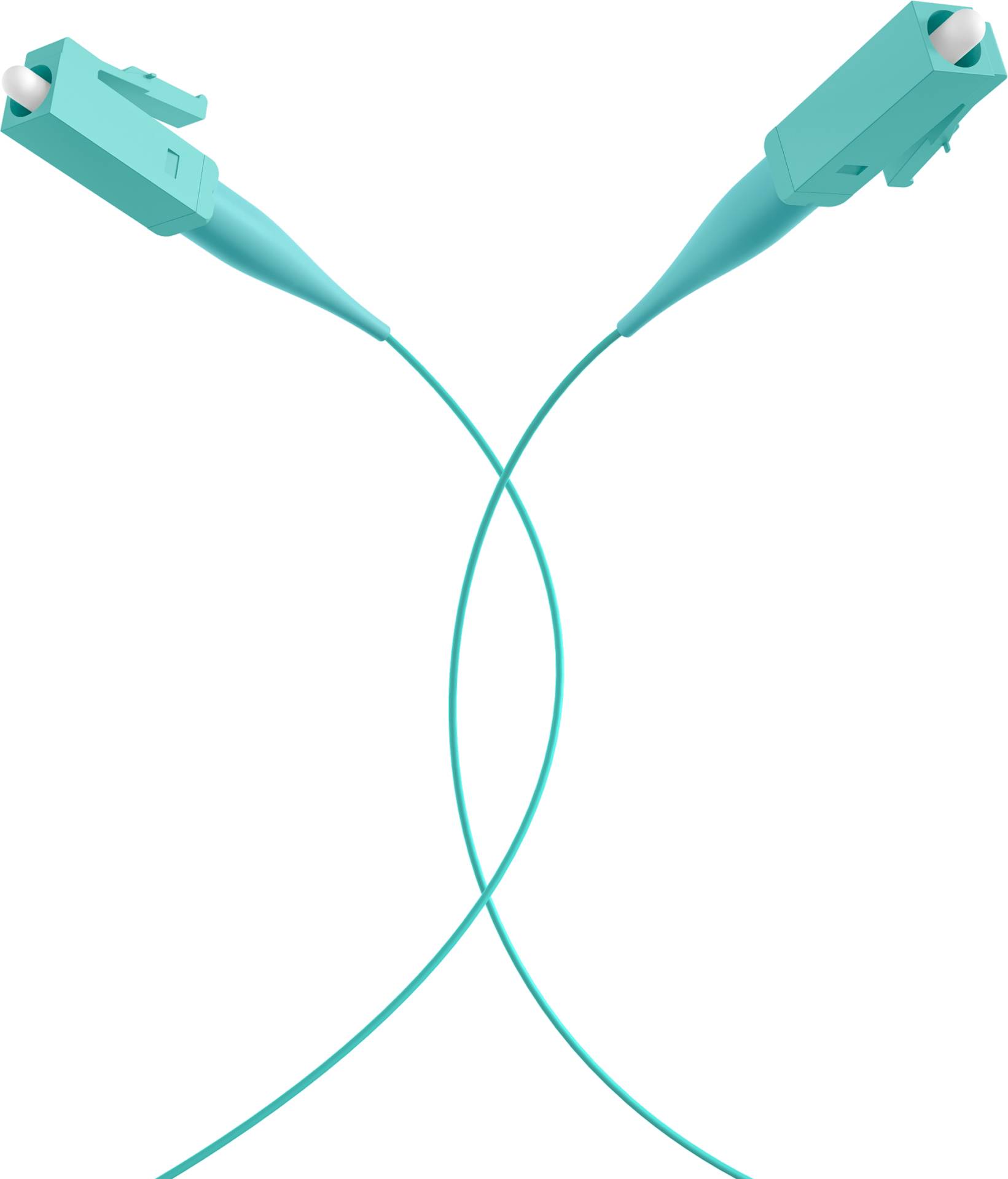 EFB vezel pigtail LC 50/125 OM3, aqua, 2m-3