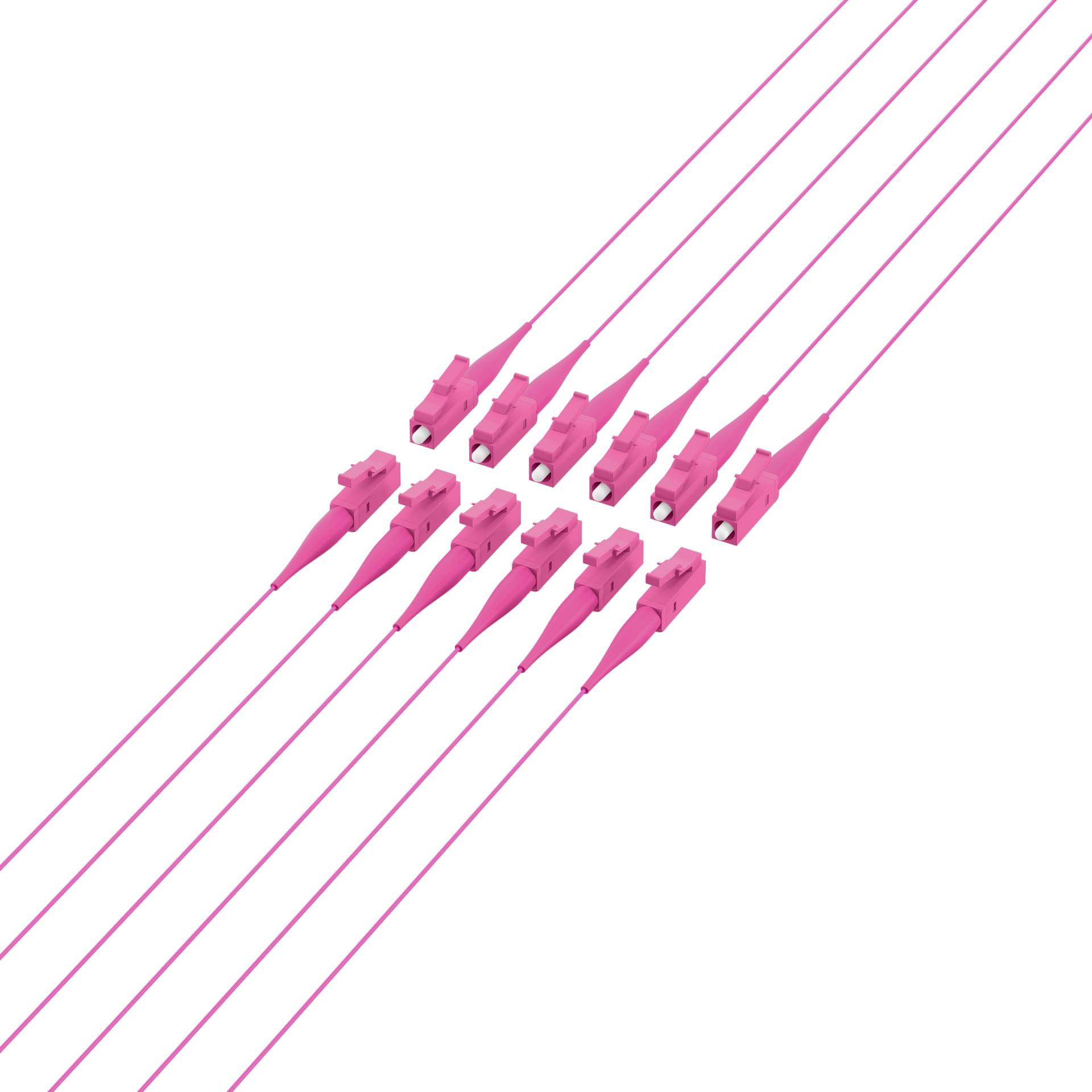 EFB vezel pigtail LC 50/125 OM4, violet, 2m-2