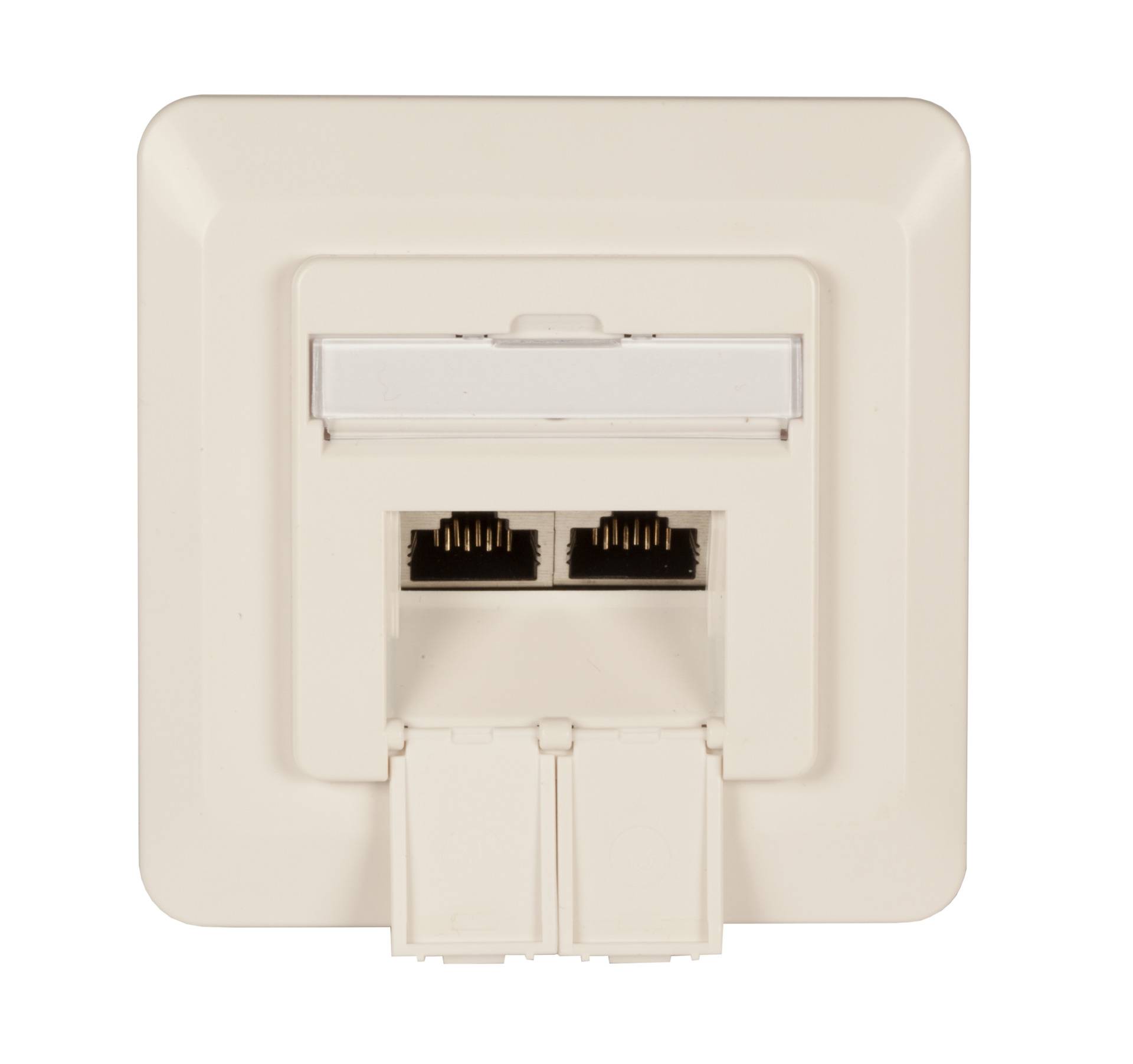 EFB Elektronik ET-25211.1V1 Netwerkdoos Inbouw (in muur) Inzet met centraalstuk en frame CAT 6 Zuiver wit (RAL 9010)-3