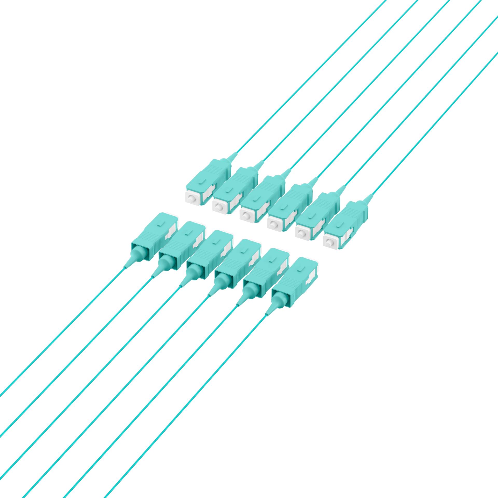 EFB vezel pigtail SC 50/125 OM3 aqua, 2m-2