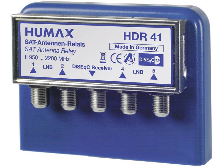 Humax DiSEqC-relais HDR 4x1 WSG DiSEqC 4x1 Ingangen=4 Uitgangen=1