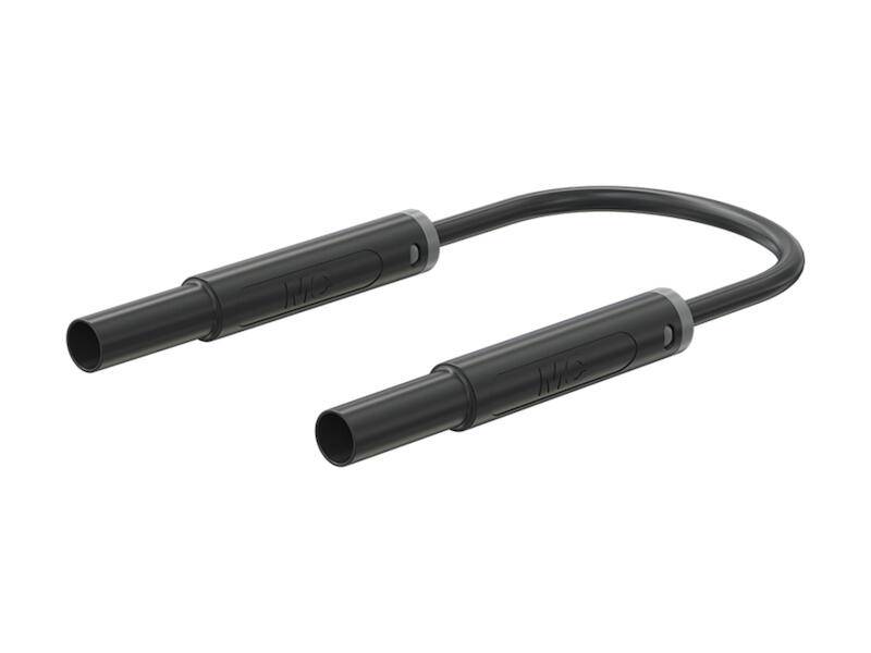 STÄUBLI SAK-4N-F10-I-10021 Meetkabel; 8A; geïsoleerd; Unom: 1kV; Lngt: 1m; zwart; Isolatie: PVC - 1 stuk-0