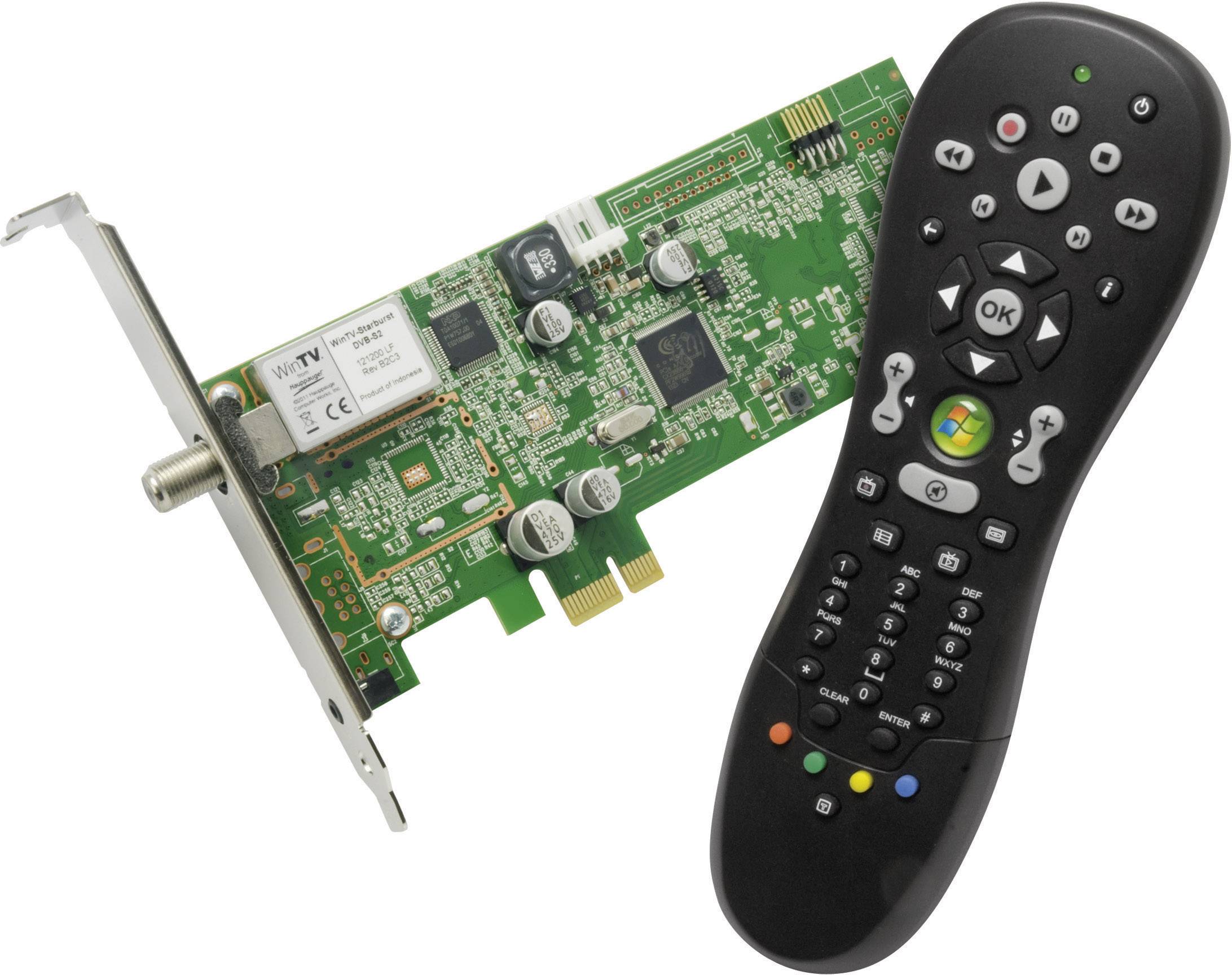 Hauppauge WinTV Starburst 2 HD-satelliet PCIe-Card Met afstandsbediening, Opnamefunctie Aantal tuners: 1-1