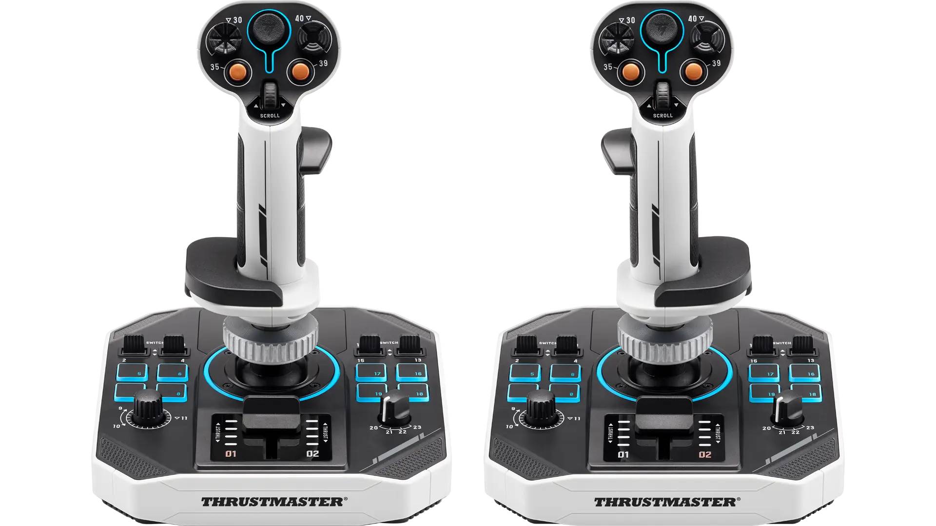 Thrustmaster Sol-R 2 HOSAS Space Sim Duo Zwart, met USB-flightstick analoog/digitaal PC-0