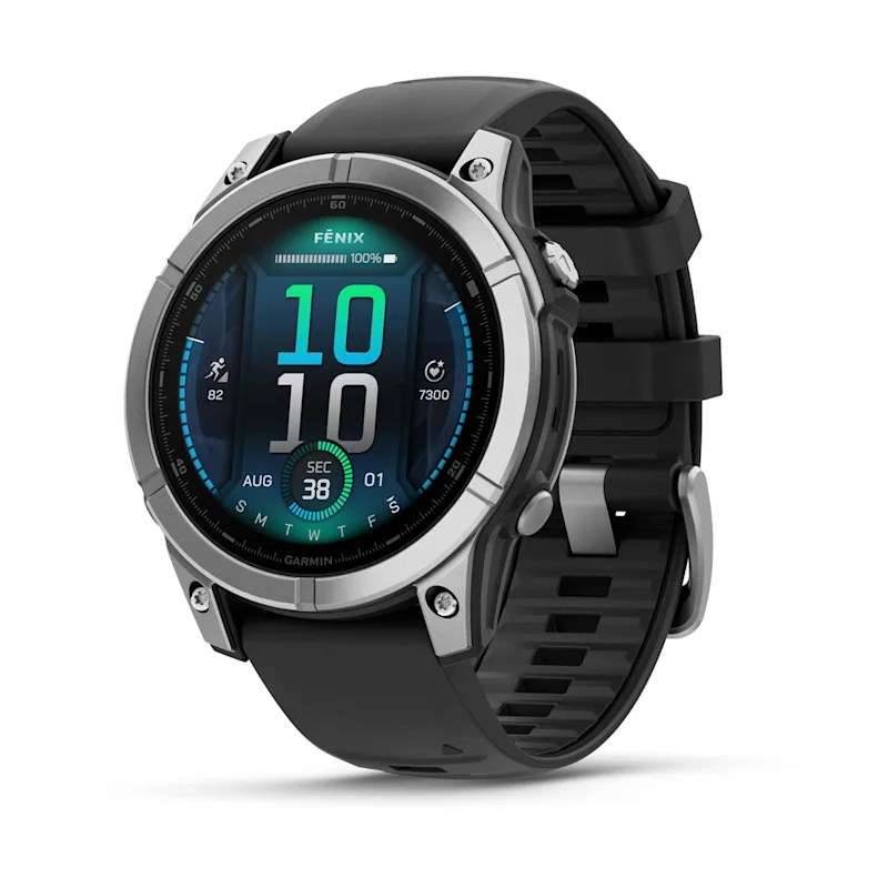 Garmin Fenix E 3,3 cm (1.3") AMOLED 47 mm Digitaal 416 × 416 Pixels Touchscreen Roestvrijstaal Wi...-0