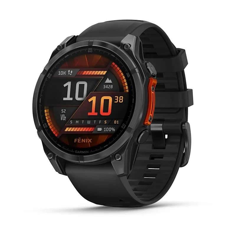 Garmin Fenix 8 3,56 cm (1.4") AMOLED 47 mm Digitaal 454 x 454 Pixels Touchscreen Zwart Wifi GPS-0