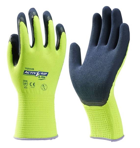 Werkhandschoen Towa Active Grip Geel Lite Mt.9-L-0