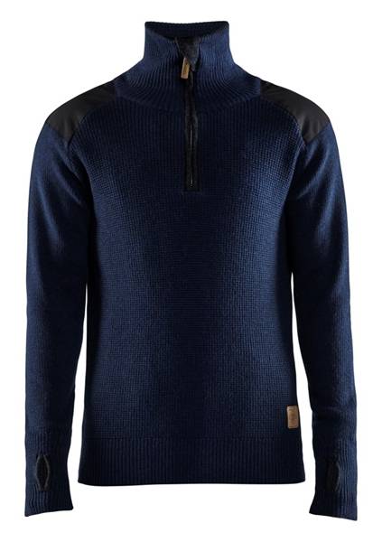 Blakläder Wollen Sweater Donkerblauw / Donkergrijs Xl-0