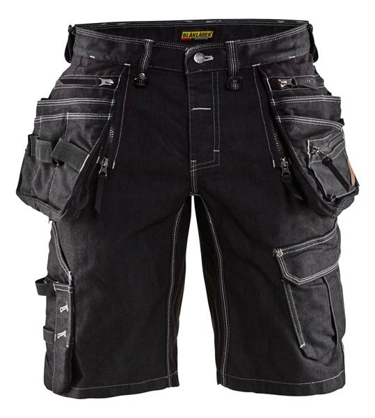 Blakläder Short Denim Stretch X1900 1992-1141-9900 Zwart Mt.52-0