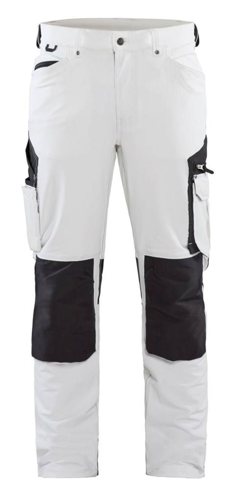 Blakläder Schildersbroek 4-Weg Stretch Wit / Donkergrijs C52-0