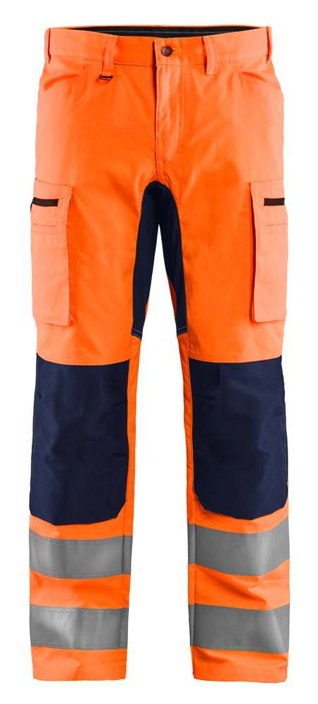 Blakläder Werkbroek Stretch High Vis Oranje / Marineblauw C54-0