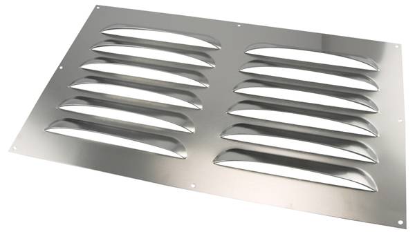 NEDCO Schoepenrooster Alum. 500X250mm. (Bxh) Bold Line-0