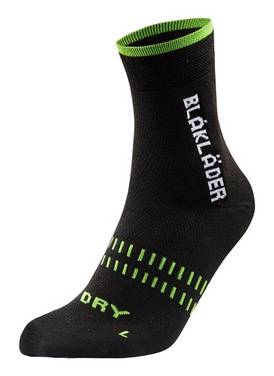 Blakläder Dry Sokken 2-Pack Zwart / Neongroen 36-39
