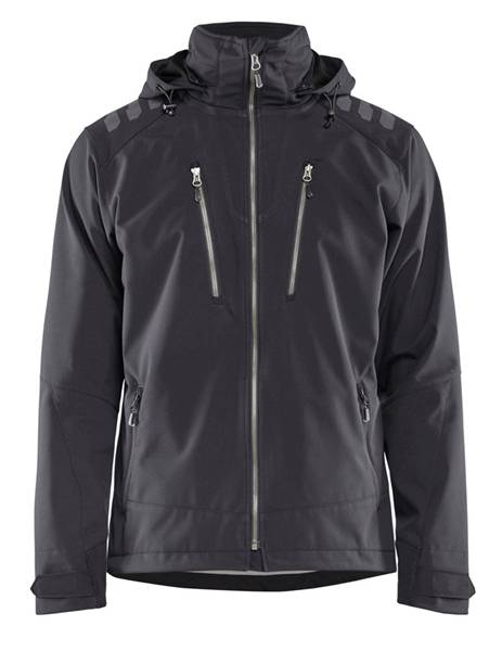 Blakläder Softshell Jack 4749-2513-9899 D.Grijs/Zwart Mt. Xl-0