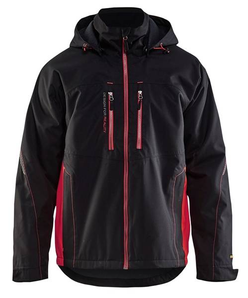 Blakläder Winterjas Licht 4890-1977-9956 Zwart / Rood Mt. Xxl-0
