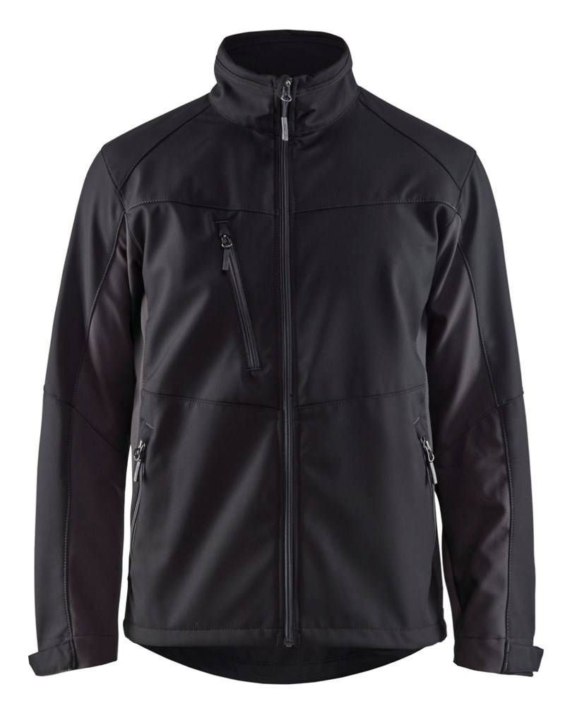 Blakläder Softshell Jack 4950-2516-9998 Zwart / Grijs Mt.L-0
