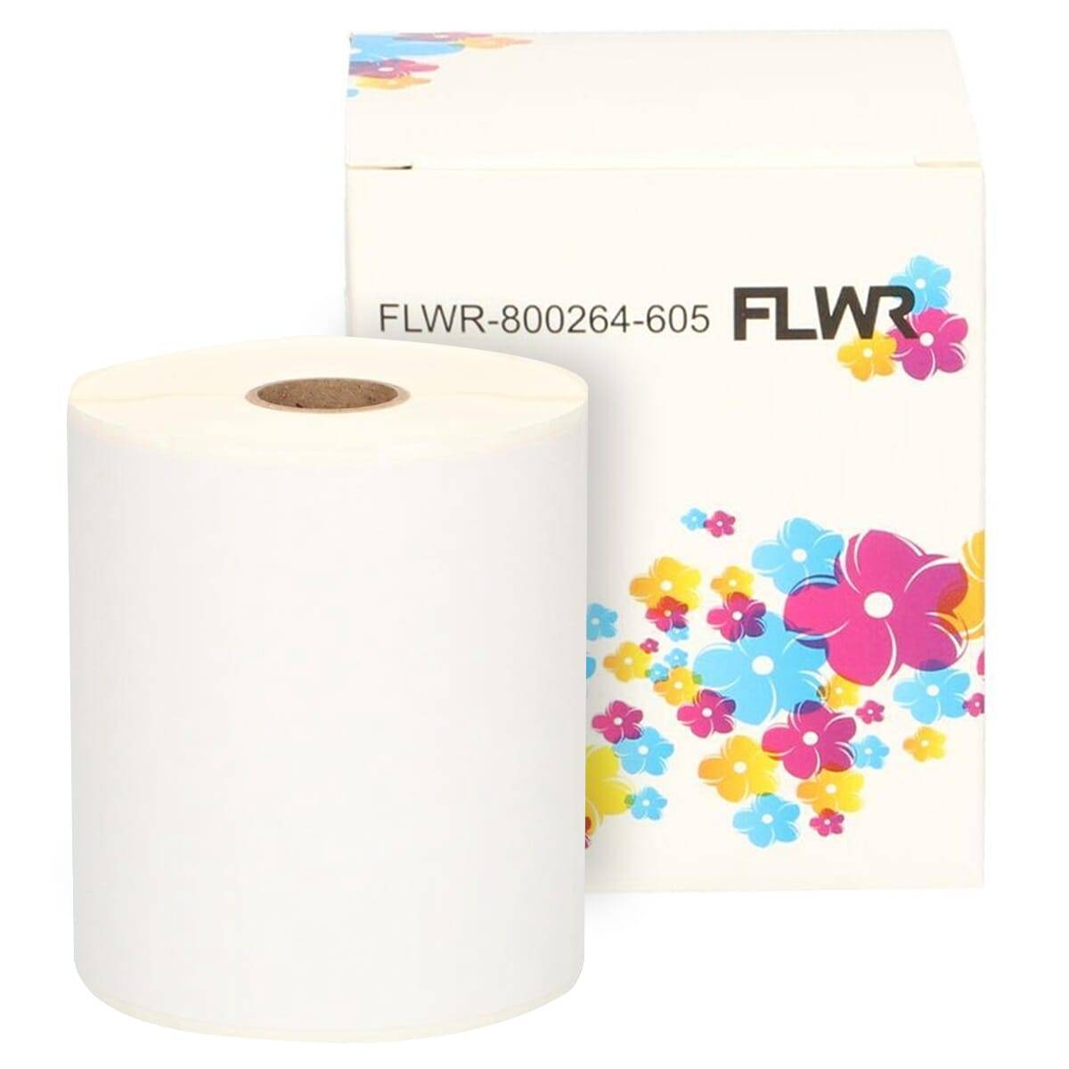 FLWR - Printetiket / 102 x 150 / Wit - Geschikt voor Zebra-0