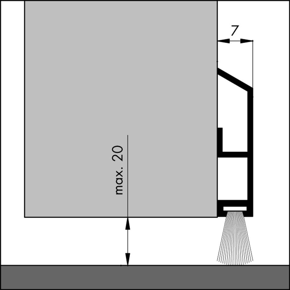ELLEN Dorpelstrip Ads-B Elton 300Cm Met Borstel-0