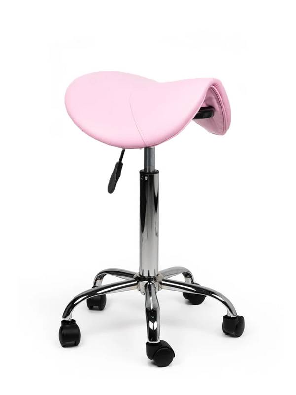Ergonomische Zadelkruk Roze Op Wielen