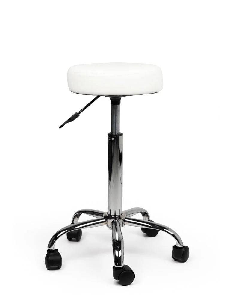 Ergonomische Tabouret Wit op Wielen-0