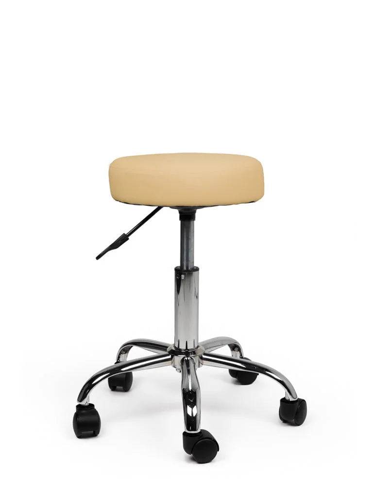 Ergonomische Tabouret Beige op Wielen-0
