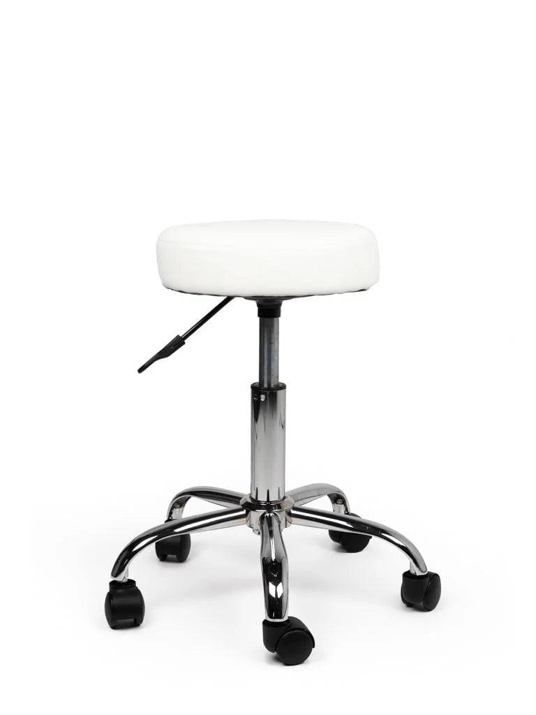 Ergonomische Tabouret Wit op Wielen-0