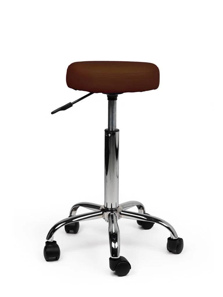 Ergonomische Tabouret Bruin op Wielen-1