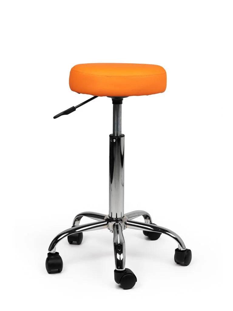 Ergonomische Tabouret Oranje op Wielen-0