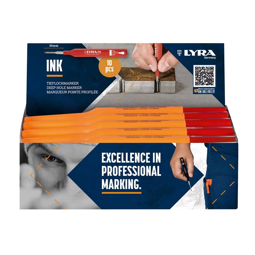 LYRA Bleistiftfabrik Lyra Ink Markeerstift Rood-1