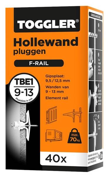 Hollewandpluggen Toggler Tbe 1 (Spur) Doos 40 Stuks-0