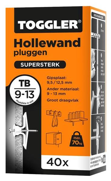 Hollewandpluggen Toggler Tb Doos 40 Stuks-0